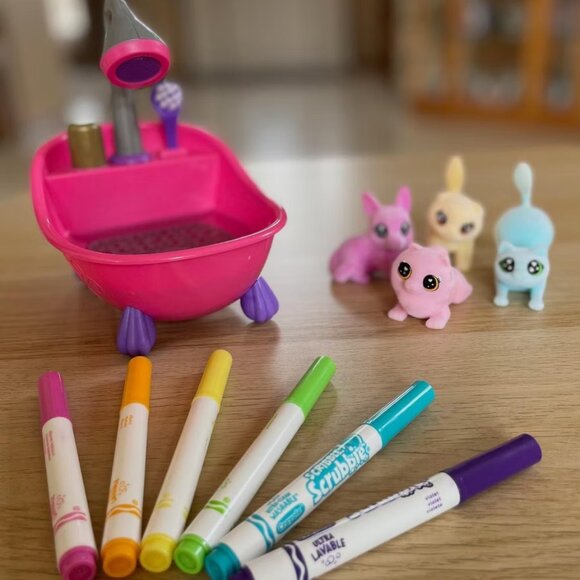 Crayola Scribble Scrubbie Pets Tub Set – 12pc Washable Marker Craft Kit - Picture 7 of 8